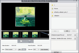 Showing the photo-to-video converter in WinX HD Video Converter Deluxe World Cup Edition